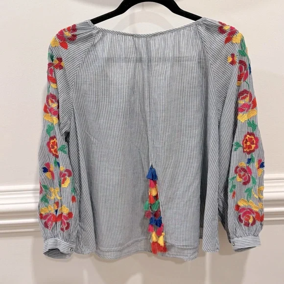 Anthropologie Embroidered Soleil Top by Floreat Size M - Picture 10 of 13